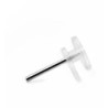 COLGADOR PARED TRANSPARENTE 10 UDS.