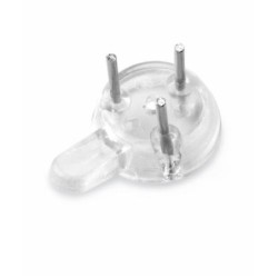 COLGADOR PARED. TRANSPARENTE. 6 UDS.