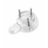 COLGADOR PARED. TRANSPARENTE. 6 UDS.