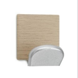 COLGADOR ADH.BASE METAL.MADERA ARCE (BL.-2) 2078-A