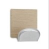 COLGADOR ADH.BASE METAL.MADERA ARCE (BL.-2) 2078-A