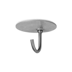 COLGADOR ADHESIVO INOX VERTICAL (BL.-2) 2176-1