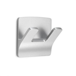 COLGADOR ADHESIVO RAMA DOBLE CROMO MATE 2192-7