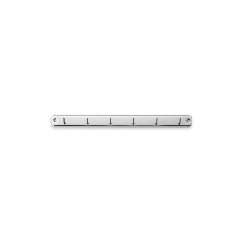COLGADOR COCINA 6 GANCHOS ACERO 3086-1
