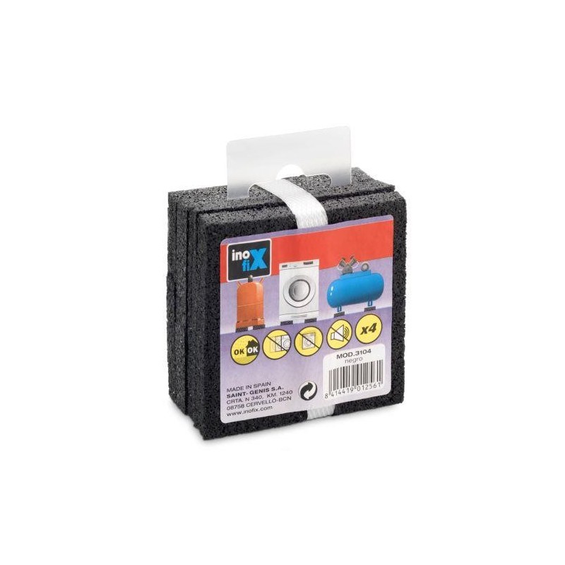 ALMOHADILLA ANTI-VIBRACION NEGRO (BL.-4) 3104-3