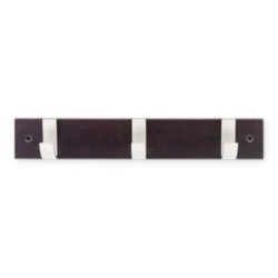COLGADOR HAYA 3 GANCHOS ACERO/WENGUE  3703-0