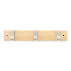 COLGADOR HAYA 3 GANCHOS ACERO/NATURAL 3703-8