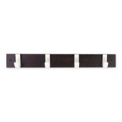 COLGADOR HAYA 4 GANCHOS BLANCO/WENGUE 3704-0