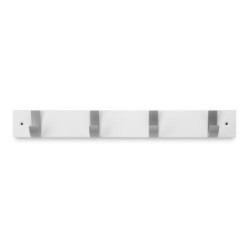 COLGADOR HAYA 4 GANCHOS ACERO/BLANCO 3704-2