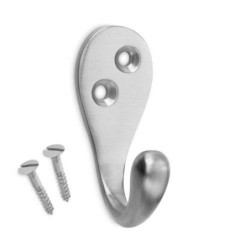 COLGADOR CLASICO LATON NIQUEL SATINADO 3760-7