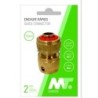 CONECTOR RAPIDO LATON CON STOP PARA MANGUERA 19MM