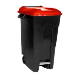 CONTENEDOR BASURA 120 L. ROJO 423109