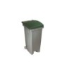 CONTENEDOR JARDIN 80L C/RUEDAS  VERDE Y GRIS CVS80