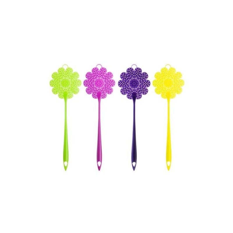 PALETA MATAMOSCAS FLOWER POWER COLOR SURTIDO