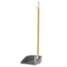 RECOGEDOR BAMBOO PRINT GREY CON PALO PLEGABLE 9930