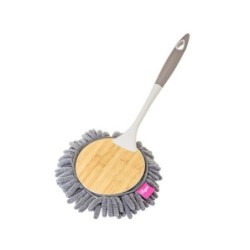 PLUMERO MICROFIBRA BAMBOO PRINT  GREY RDO. 9393