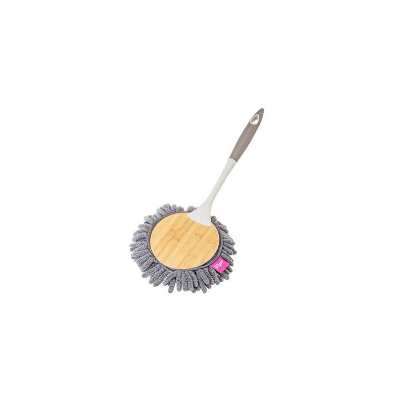 PLUMERO MICROFIBRA BAMBOO PRINT  GREY RDO. 9393