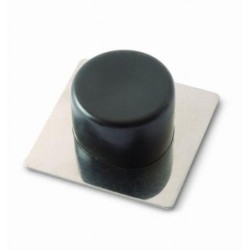 TOPE PUERTA ADH.ACERO INOX NEGRO B90010N