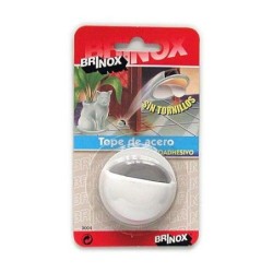 TOPE PUERTA ADH.ACERO LACADO BLANCO B90040D