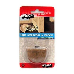 TOPE PUERTA ADHESIVO CON IMAN ROBLE (BL.) 7828