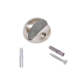 TOPE PUERTA C/PIVOTE Y TORNILLO CROMO MATE B90200F