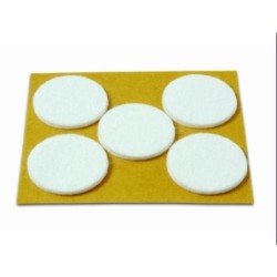 DESLIZADORES FIELTRO Ø 35 MM BLANCO 5 UDS.