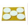 DESLIZADORES FIELTRO Ø 35 MM BLANCO 5 UDS.