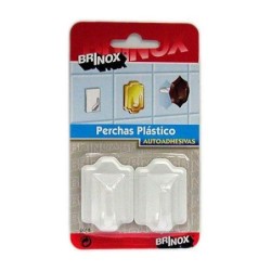 PERCHA MEDIANA PLASTICO BLANCO (DISPLAY-2) 5018