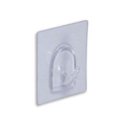 PERCHA REMOVIBLE BASE 61X48 MM. TRANS. BL-1