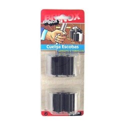 CUELGA ESCOBAS CON ROD INOXIDABLE (DISPLAY-2) 7064