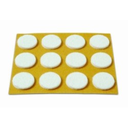 DESLIZADORES FIELTRO BLANCO 20MM B70730B