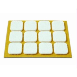 DESLIZADORES FIELTRO 20X23MM.BLANCO (DS-12)B70740B