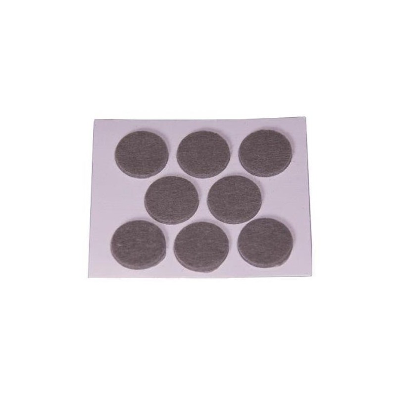 FIELTRO ADHESIVO DISCO 25 MM. GRIS DISPLAY-8