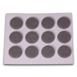 FIELTRO ADHESIVO DISCO 20 MM. GRIS DISPLAY-12
