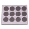 FIELTRO ADHESIVO DISCO 20 MM. GRIS DISPLAY-12