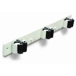 CUELGA ESCOBAS CON RODILLO BLANCO (DISPLAY-1) 7066