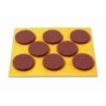 DESLIZADORES FIELTRO 25MM MARRON B70710M