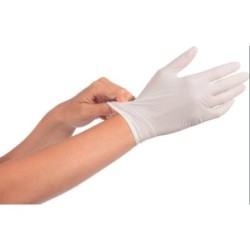 GUANTE DESECHABLE LATEX C/POLVO (CAJA 100) T-XG