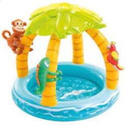 PISCINA BEBE ISLA TROPICAL 102X89CM 58417NP