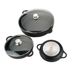CAZUELA BAJA CON TAPA 28 CM. 4136/25