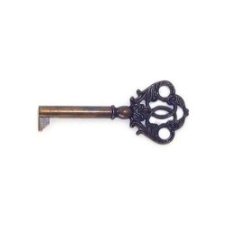 LLAVE LATON E42CU CUERO 40MM 8000/1983