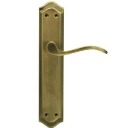 JUEGO MANIVELA CON PLACA LARGA CUERO