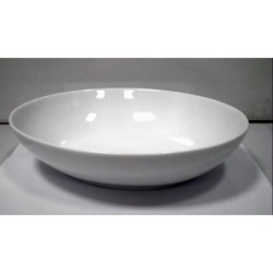 ENSALADERA OVAL PORCELANA BLANCA REDONDA