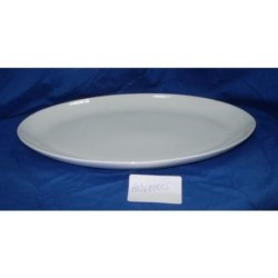 FUENTE OVAL PORCELANA BLANCA REDONDA
