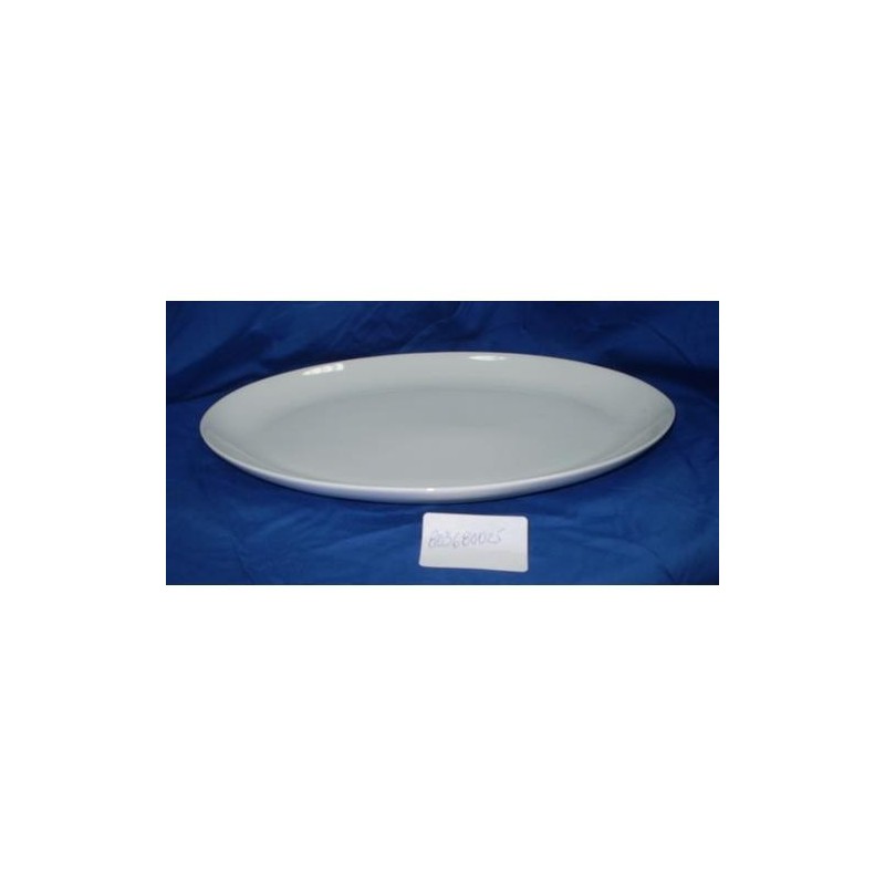 FUENTE OVAL PORCELANA BLANCA REDONDA