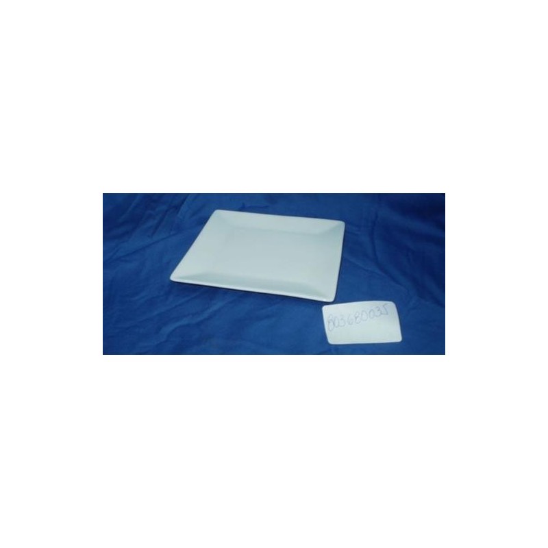 PLATO 15X15 PORCELANA BLANCO SQUARE CUADRADO