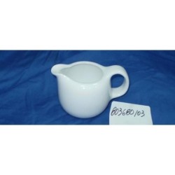 LECHERA CON ASA WHITE PORCELANA PEQUEÑA REDONDA
