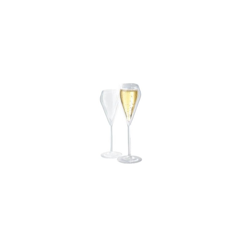 SET 2 COPAS CHAMPAN DOBLE PARED FIA363