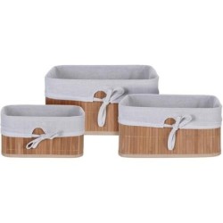 SET 3 CESTOS BAMBU LINO MA1000020