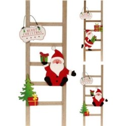 ESCALERA MADERA PAPA NOEL PEQUEÑA DH8053470